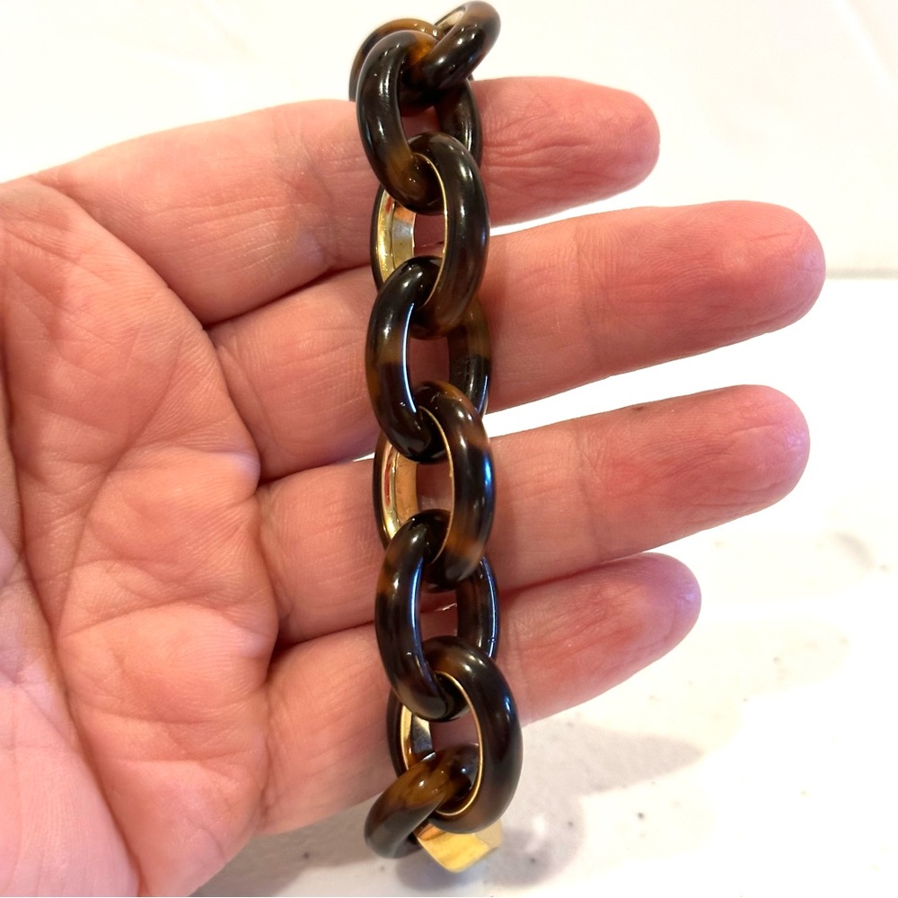 Michael Kors Bracelet.  Tortoise ID style in gold tone. - Picture 12 of 15